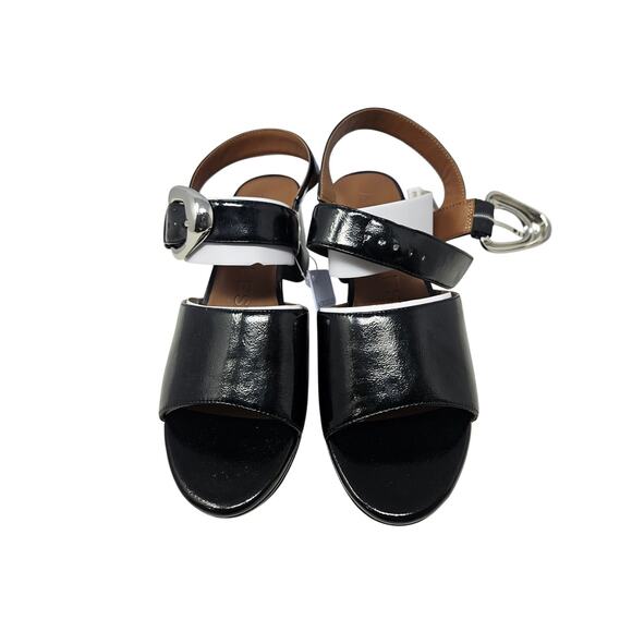 NEW Aerosoles 10 Chamber Patent Leather Platform Sandal Comfort Chunky Goth - Picture 4 of 6